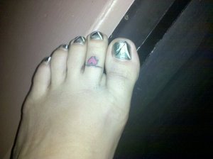 Heart toe Ring tat
